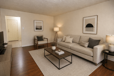 Floor plan for 1 bed, 1 bath, 500 sqft